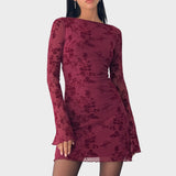 Isaline™ Mini Ruha Elegáns Nőies Részletekkel
