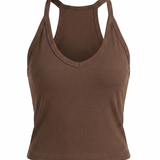 Lilla™  Ujjatlan V-nyakú Elegáns Top