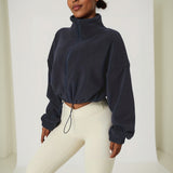 VELEXIA™ Fleece Crop Top – Modern és Kényelmes