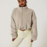 VELEXIA™ Fleece Crop Top – Modern és Kényelmes