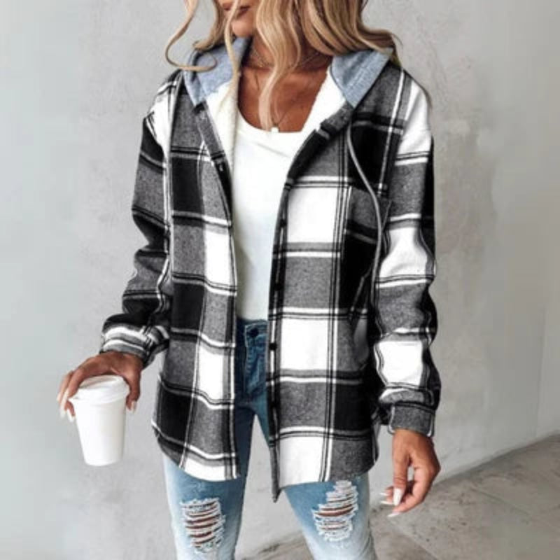 SARA™ Puha Kapucnis Pulóver – Cozy Elegancia