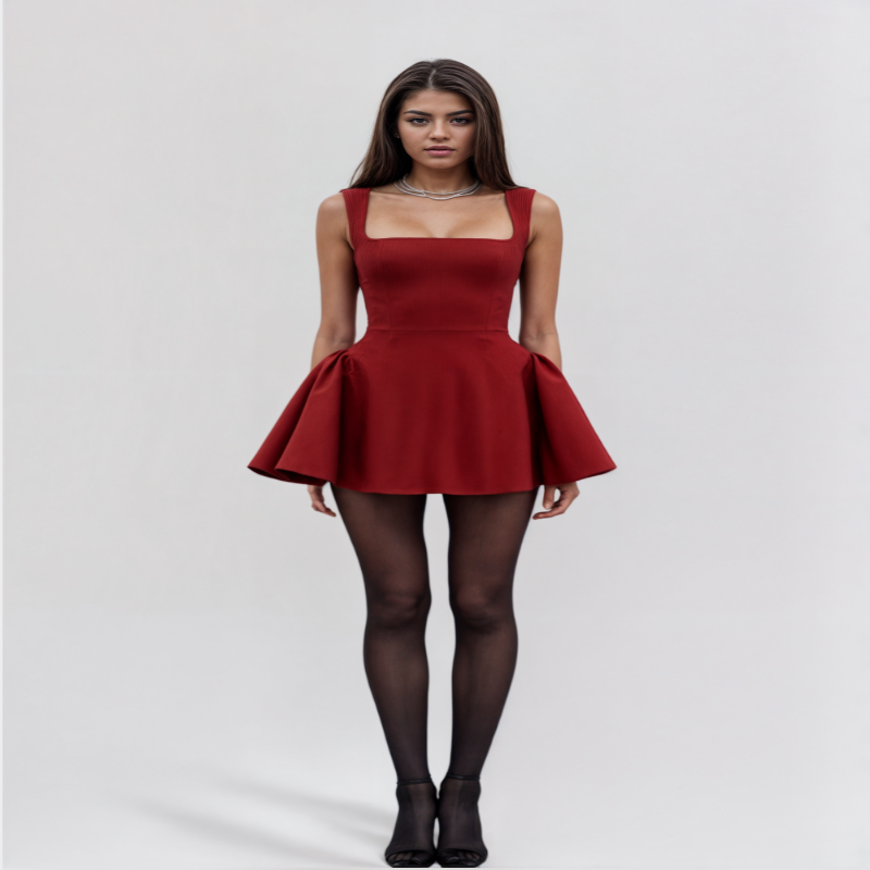 Eloise™ Rouge Elegáns Miniruha