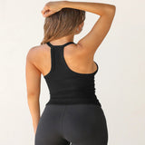 Lilla™  Ujjatlan V-nyakú Elegáns Top