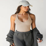 Lilla™  Ujjatlan V-nyakú Elegáns Top
