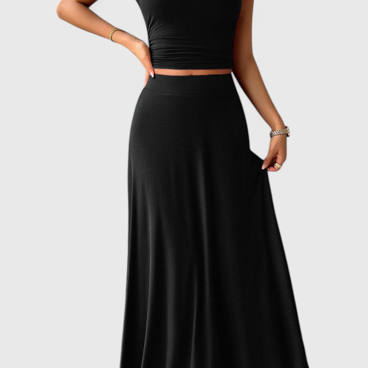 ANASTASIA™ Elegáns Top és Szoknya Szett – Stílusos Kényelem