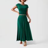 ANASTASIA™ Elegáns Top és Szoknya Szett – Stílusos Kényelem