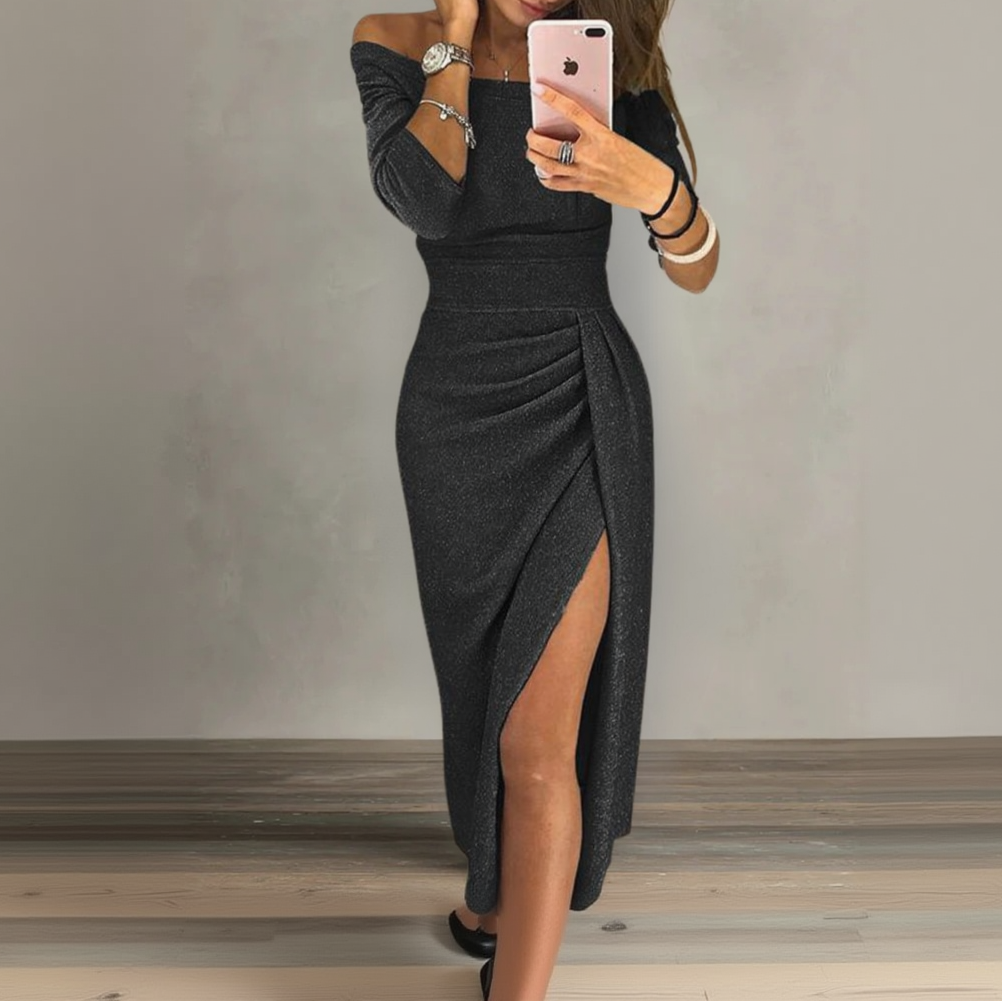 NOA™ Elegáns Off-Shoulder Gála Ruha