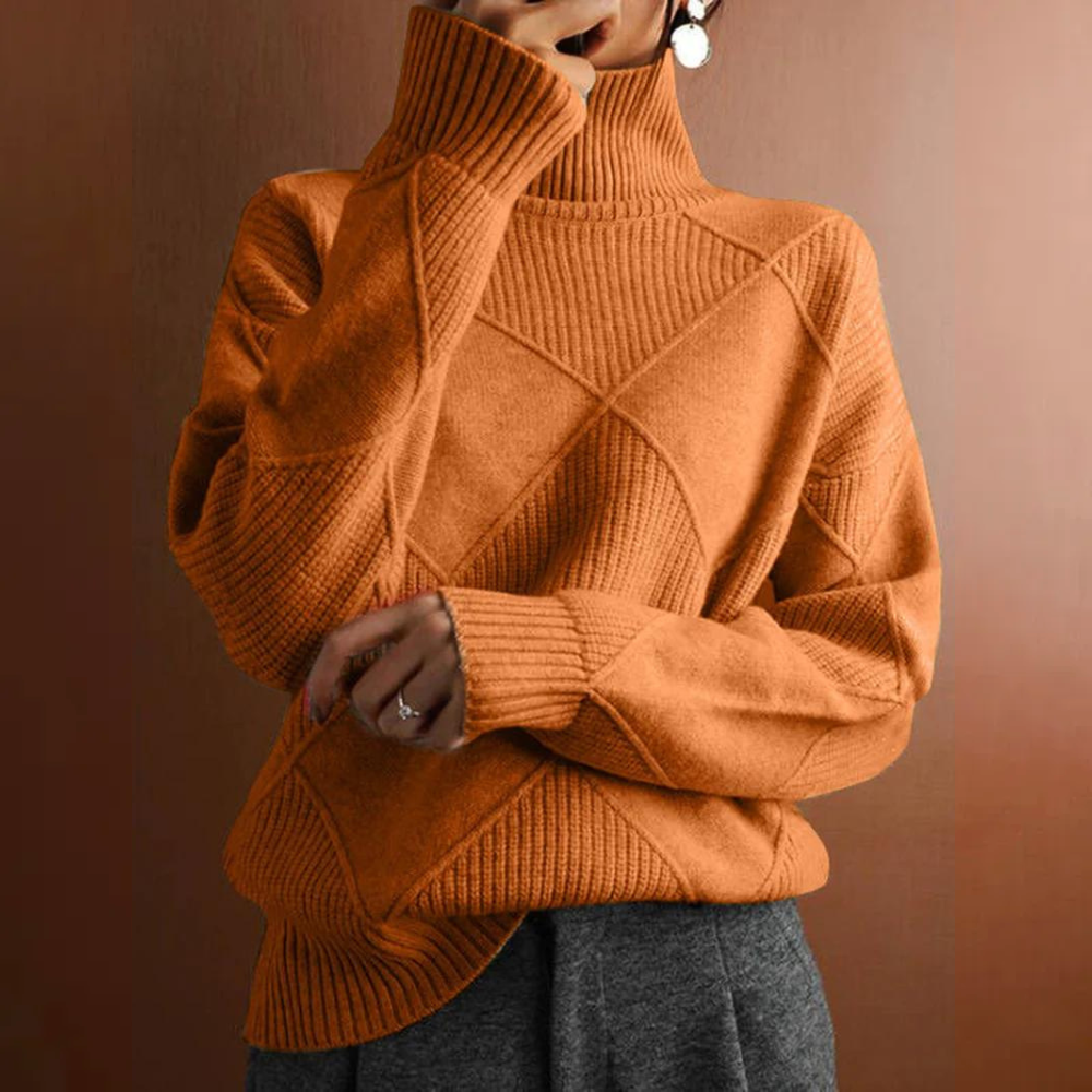 MARCELLE™ Chunky Garbó Pulóver – Prémium Kényelem