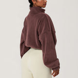 VELEXIA™ Fleece Crop Top – Modern és Kényelmes