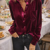 JULIETTE™ Luxus Bársony Blúz