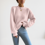 EMILIA™ Kerek Nyakú Pulóver Lufis Ujjakkal – Modern Elegancia