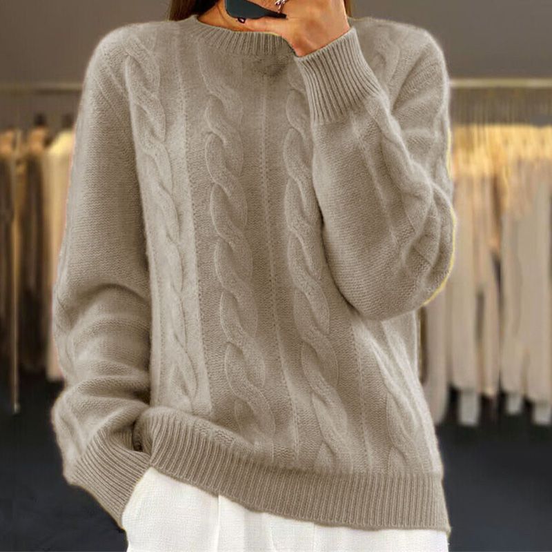 NATHALIE™ Meleg Kényelmes Strickpulóver